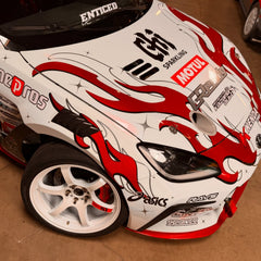 Gloss Iridescent White Red