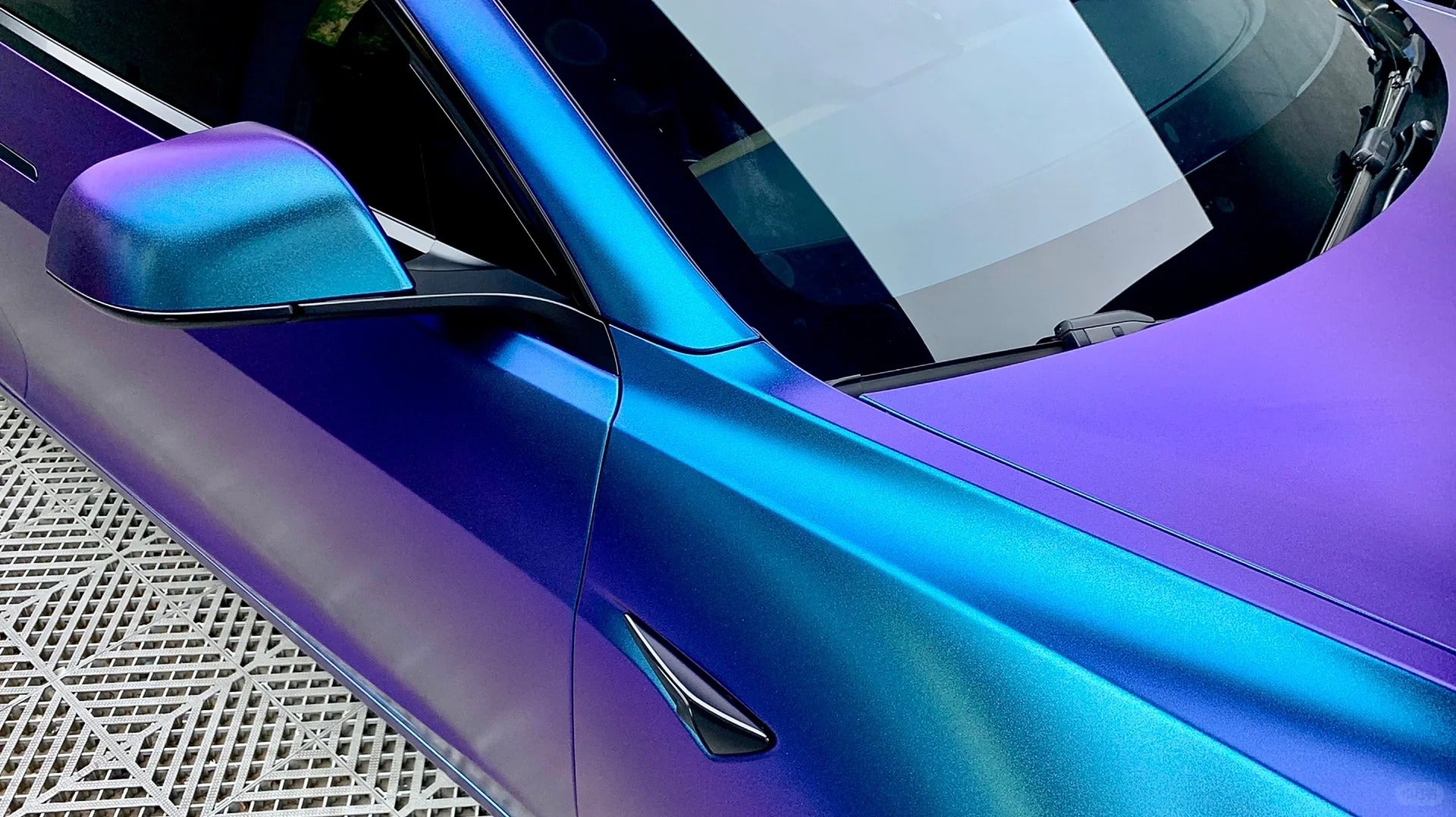 Satin Chameleon Purple Blue - Milliotone