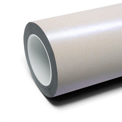 Satin Iridescent  White Blue Glitter