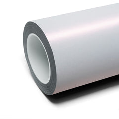 Satin Iridescent White Red Glitter