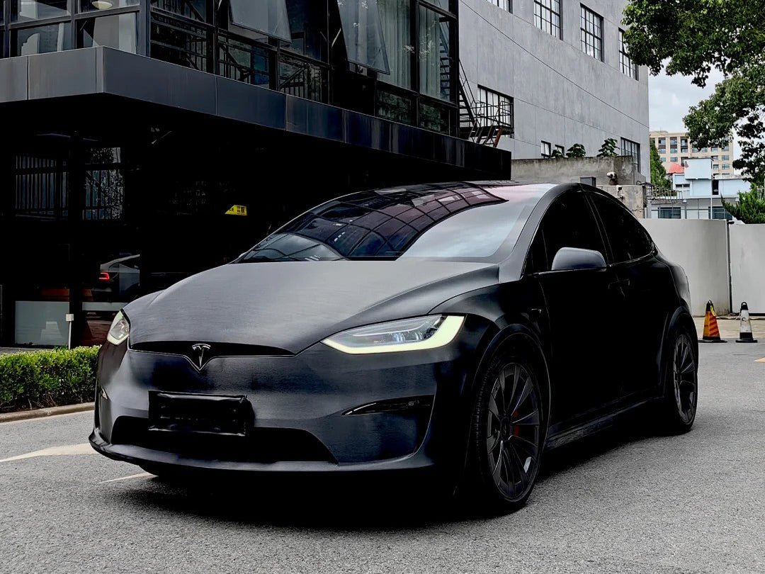 Brushed Frosted Black - Milliotone car wrap vinyl film