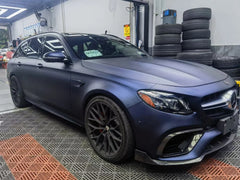 Frozen Magic Black Blue - Milliotone car wrap vinyl film