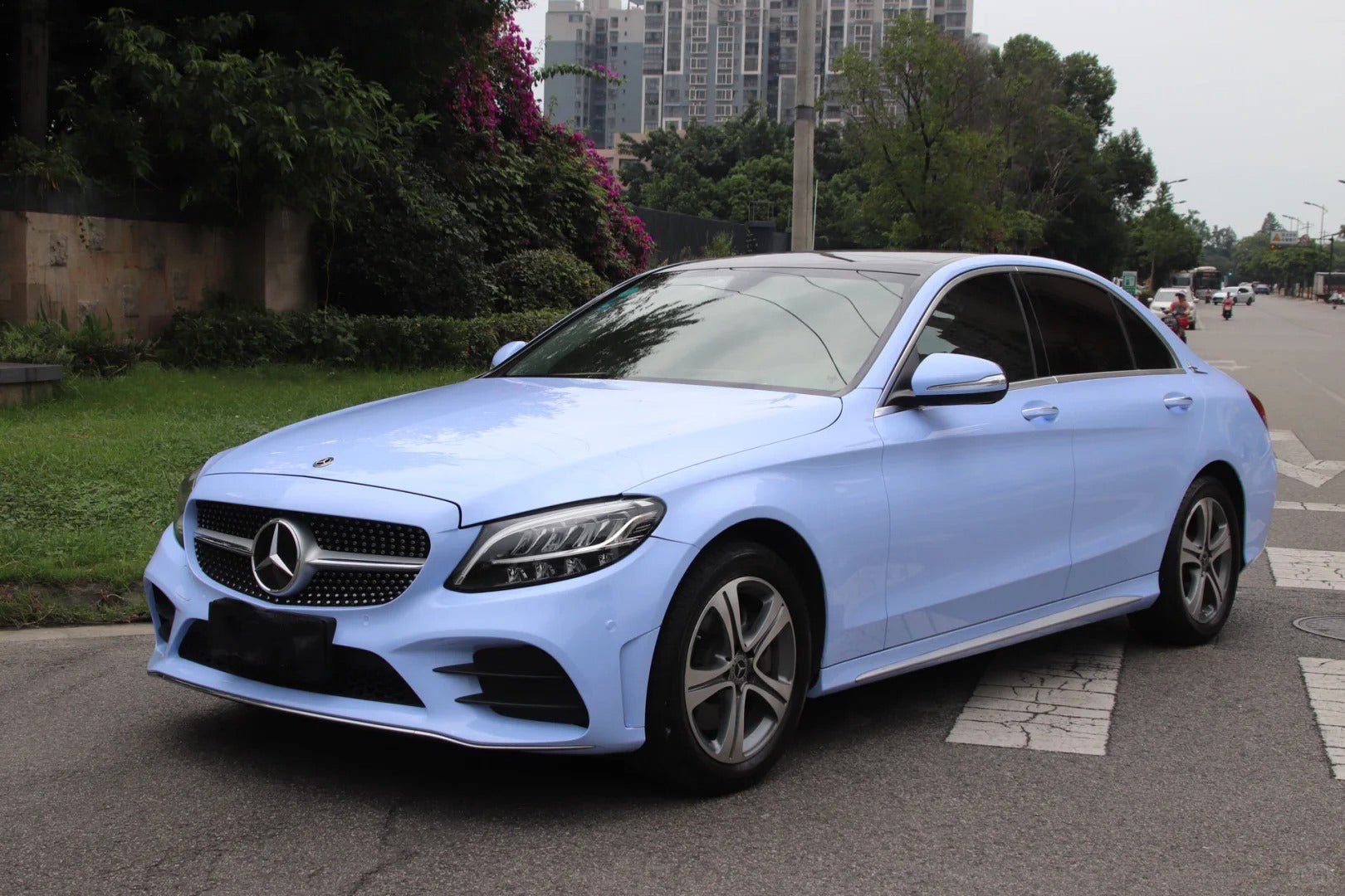 Gloss Mist Blue - Milliotone car wrap vinyl film