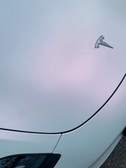 Satin Iridescent Whtie Red - Milliotone car wrap vinyl film