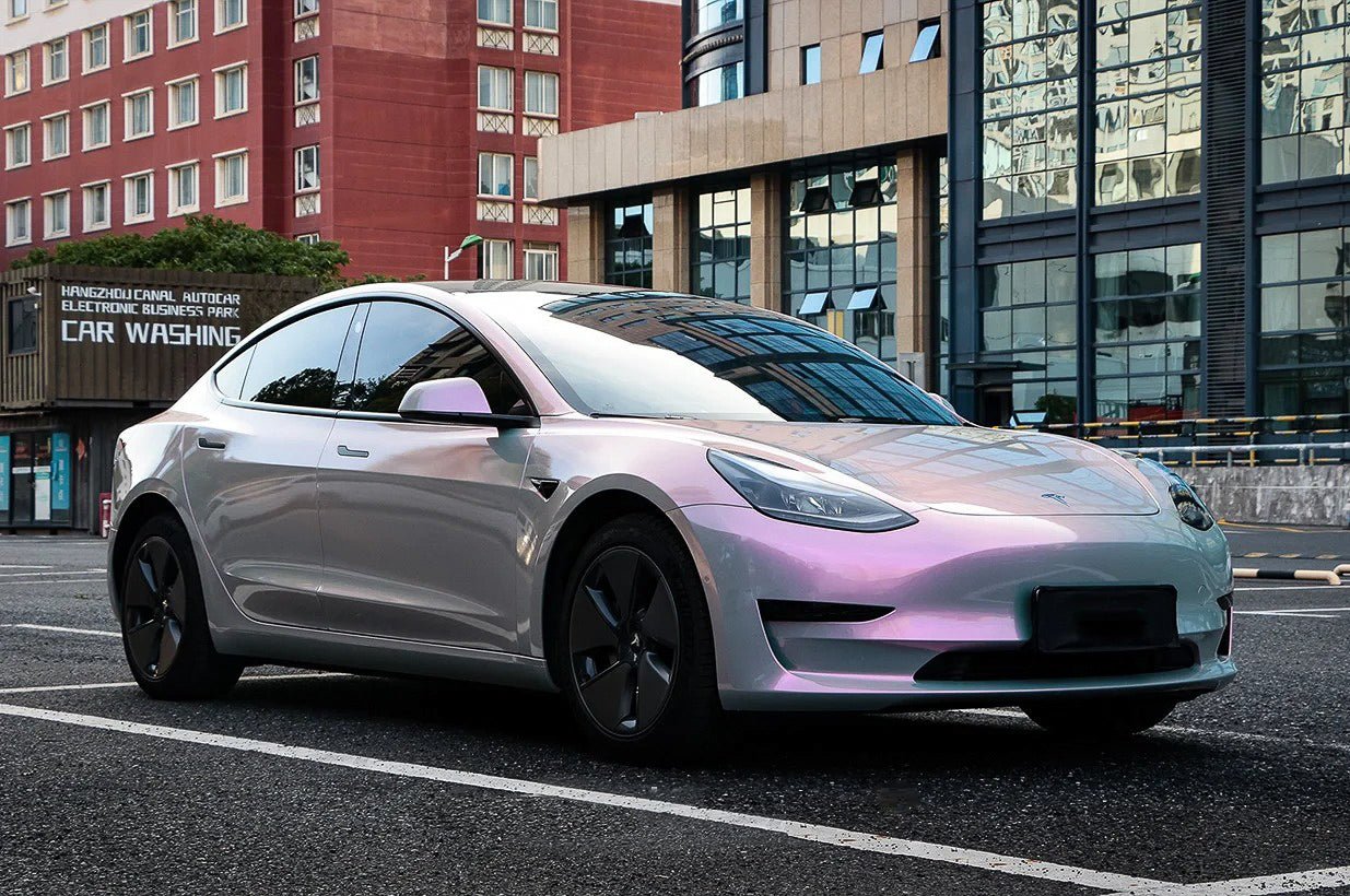 Super Gloss Iridescent Grey Red - Milliotone car wrap vinyl film