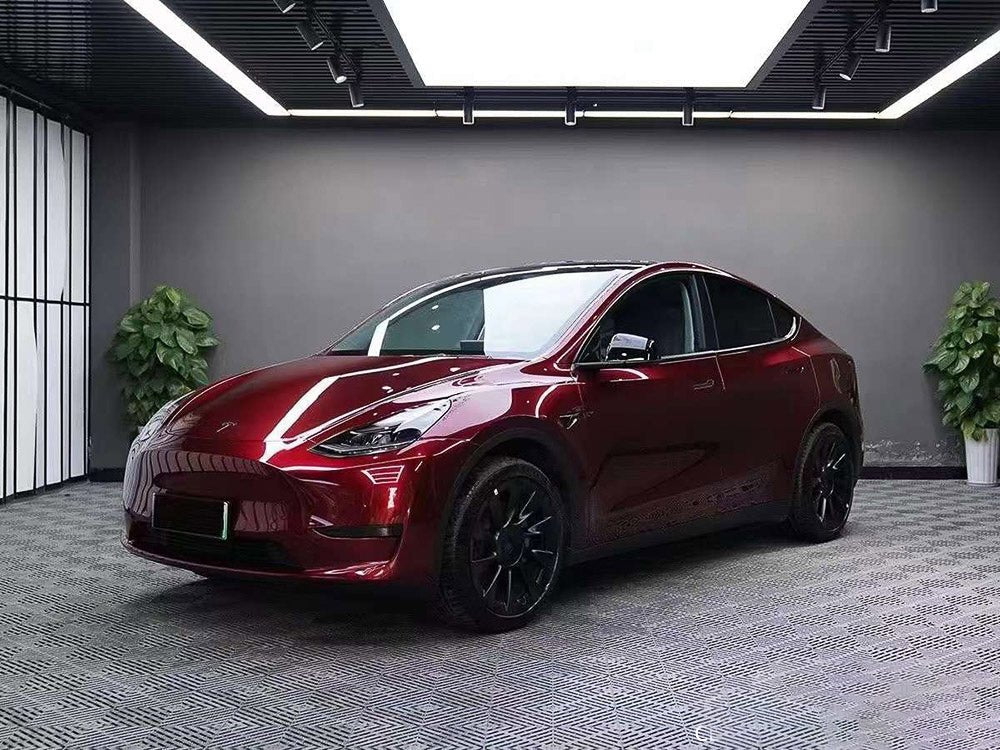 Super Gloss Metallic Liquid Metal Vampire Red - Milliotone car wrap vinyl film
