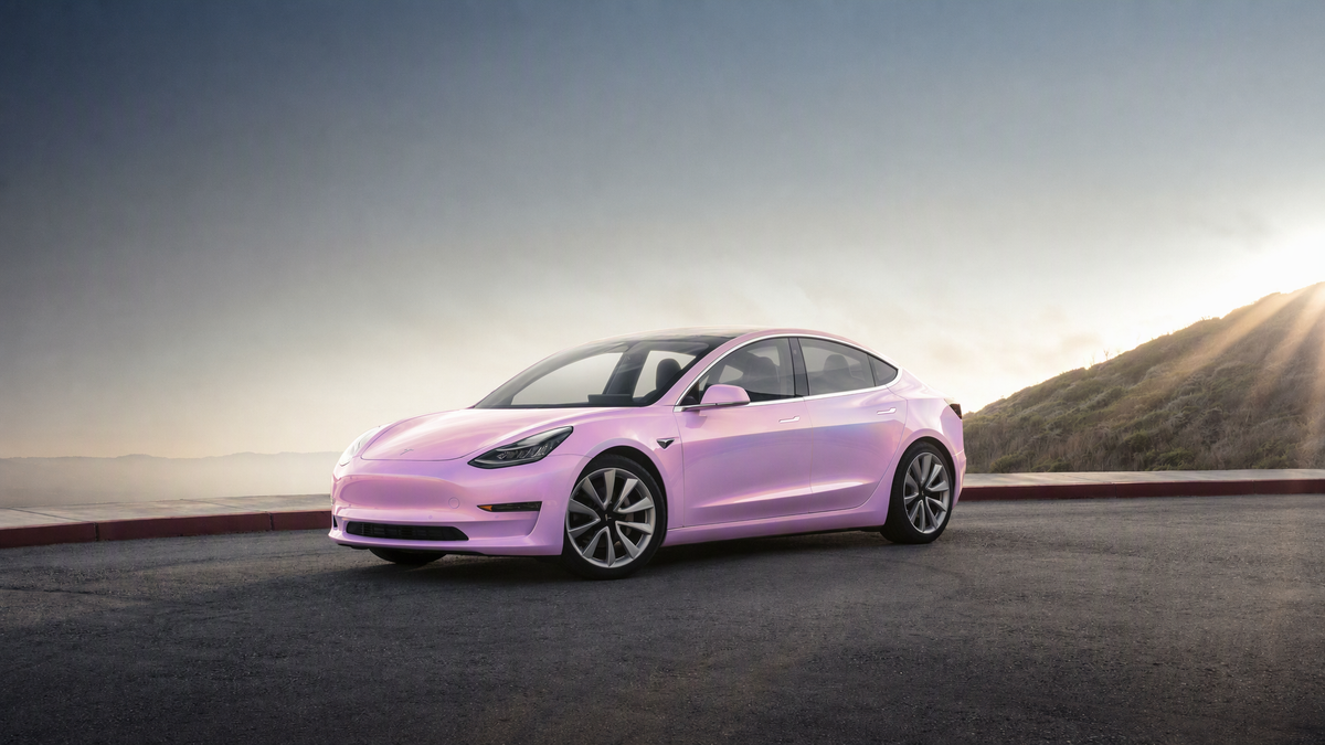 Gloss Holographic  Metallic Pink