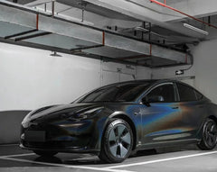 Gloss Holographic Metallic Black - Milliotone car wrap vinyl film