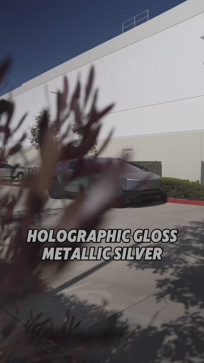 Gloss Holographic Metallic Silver