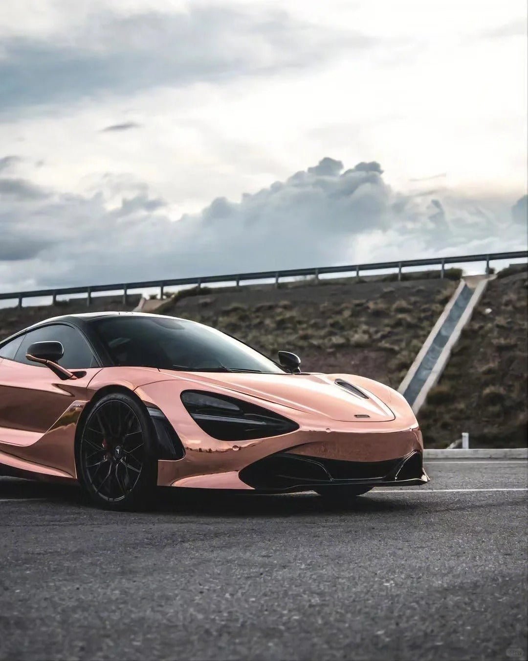 Rose Gold Chrome - Milliotone car wrap vinyl film