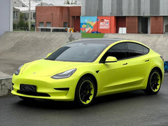 Satin Iridescent Metallic Yellow Green - Milliotone car wrap vinyl film