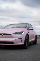 Satin Metallic Blush Pink - Milliotone car wrap vinyl film