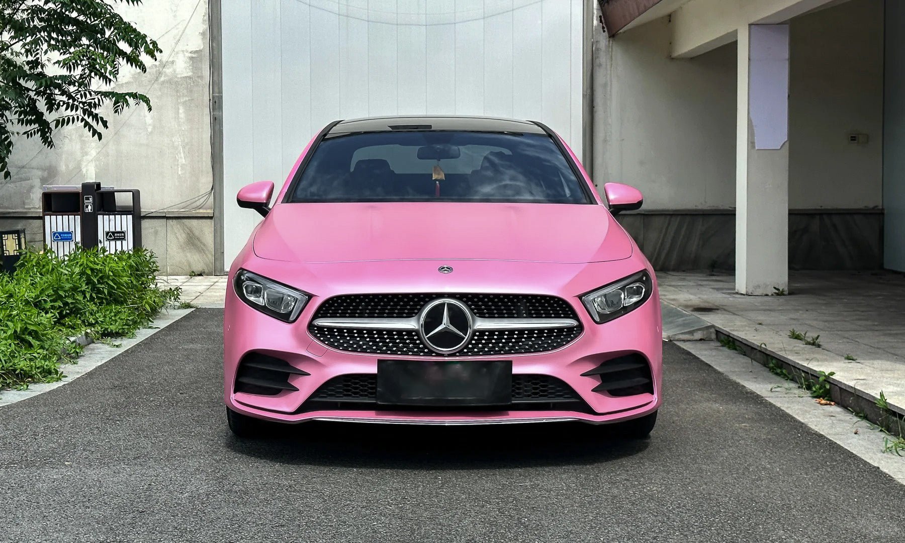 Satin Metallic Light Pink - Milliotone car wrap vinyl film