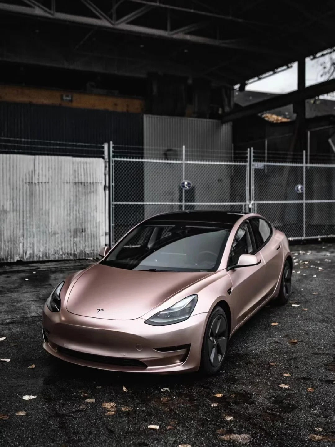 Satin Metallic Rose Gold - Milliotone car wrap vinyl film