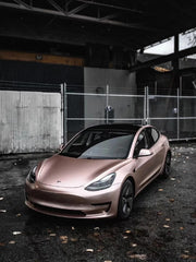 Satin Metallic Rose Gold - Milliotone car wrap vinyl film