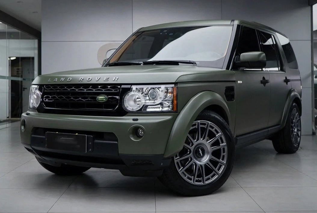 Satin Military Green - Milliotone car wrap vinyl film